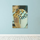 chocolade voor consumptie-ijs canvas afdruk (Insitu (Houten vloer))