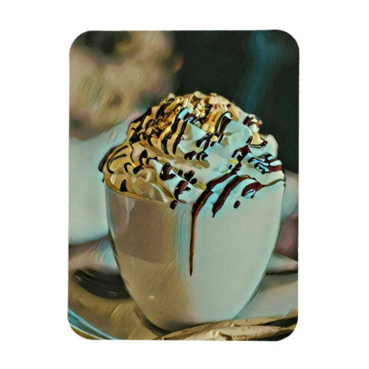 chocolade voor consumptie-ijs magneet (Verticaal)