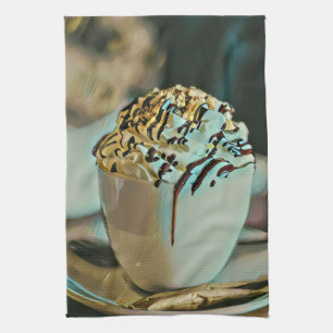 chocolade voor consumptie-ijs theedoek