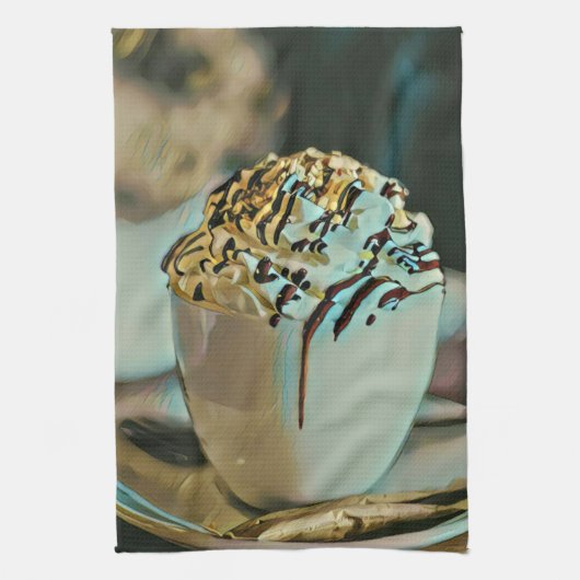 chocolade voor consumptie-ijs theedoek (Verticaal)