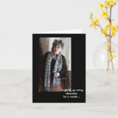 Chocolade voor een Wenskaart van een maand opgeven Kaart (Gele Bloem)