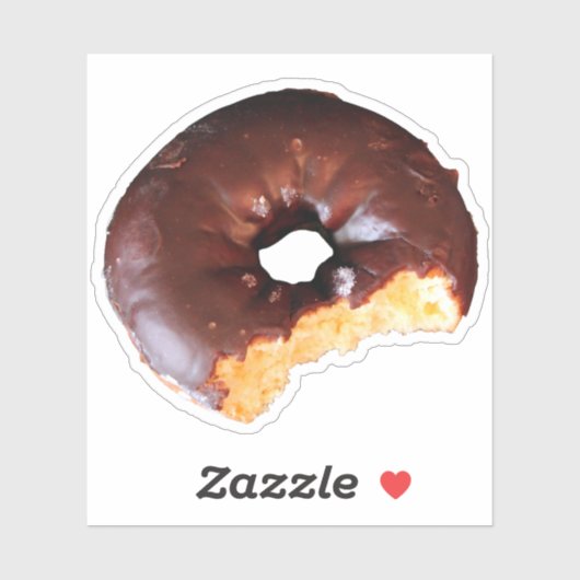 Chocolade, voorgekookte colade, donut sticker (Vel)