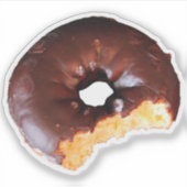 Chocolade, voorgekookte colade, donut sticker (Voorkant)