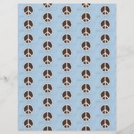 Chocolade Vrede Teken Pies Patroon Scrapbook Papie