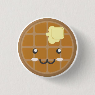 Chocolade Waffle Ronde Button 3,2 Cm