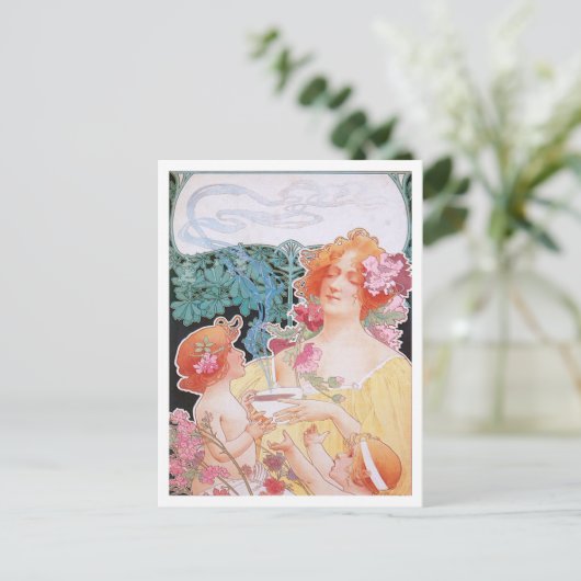 Chocolade ~  warme chocolade Drink ad Briefkaart (Staand voorkant)