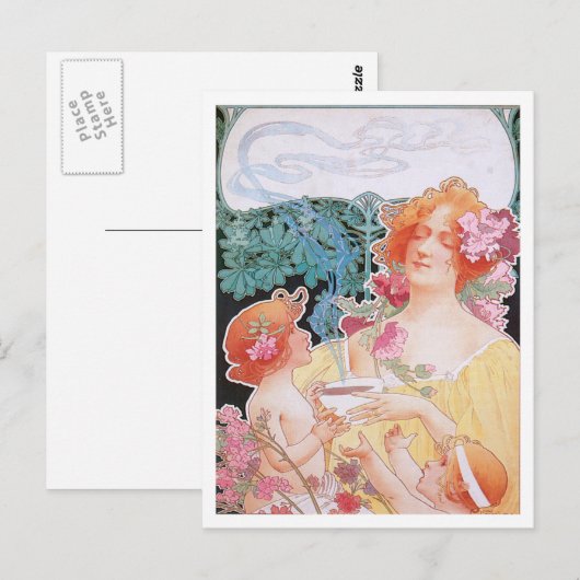 Chocolade ~  warme chocolade Drink ad Briefkaart (Voorkant / Achterkant)