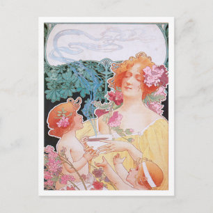 Chocolade ~  warme chocolade Drink ad Briefkaart