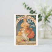 Chocolade ~  warme chocolade Drink ad Briefkaart (Staand voorkant)