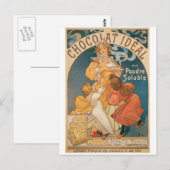 Chocolade ~  warme chocolade Drink ad Briefkaart (Voorkant / Achterkant)