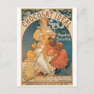 Chocolade ~  warme chocolade Drink ad Briefkaart
