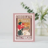 Chocolade ~ warme chocolade Drink ad Briefkaart (Staand voorkant)