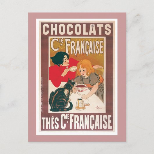 Chocolade ~ warme chocolade Drink ad Briefkaart (Voorkant)