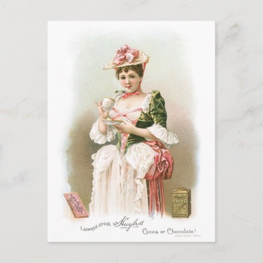Chocolade ~  warme chocolade Drink ad Briefkaart (Voorkant)