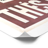 Chocolade ~  warme chocolade Drink ad Poster (Hoek)