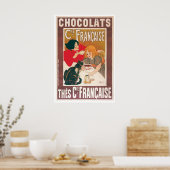 Chocolade ~  warme chocolade Drink ad Poster (Keuken)
