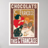 Chocolade ~  warme chocolade Drink ad Poster (Voorkant)