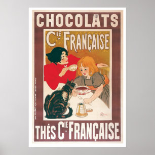 Chocolade ~  warme chocolade Drink ad Poster