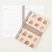 Chocolade Watercolor Kunst Patroon Planner (Display)
