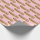 Chocolade Waterverf Eclairs Donuts Cadeaupapier (Hoek)