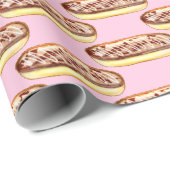 Chocolade Waterverf Eclairs Donuts Cadeaupapier (Rol Hoek)