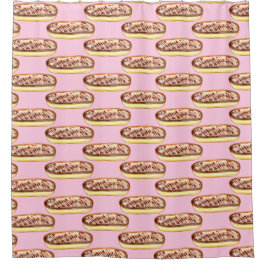 Chocolade Waterverf Eclairs Donuts Douchegordijn