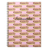 Chocolade Waterverf Eclairs Donuts Notitieboek (Voorkant)