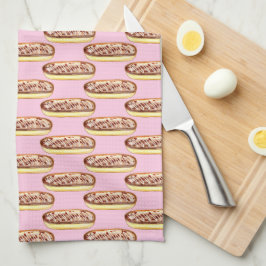 Chocolade Waterverf Eclairs Donuts Theedoek