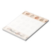 Chocolade Waterverf Maatwerk Notitieblok (Linkerzijde)