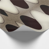 Chocolade Waves Elegant modern design Cadeaupapier (Hoek)