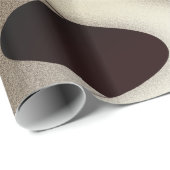 Chocolade Waves Elegant modern design Cadeaupapier (Rol Hoek)
