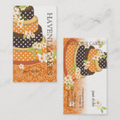 Chocolade Weddenenkaart/bakkerij/patserie Visitekaartje (Voorkant / Achterkant)