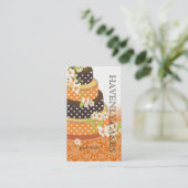 Chocolade Weddenenkaart/bakkerij/patserie Visitekaartje (Staand voorkant)