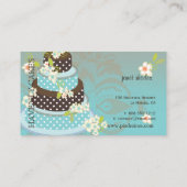 Chocolade Weddenenkaart/bakkerij/patserie Visitekaartje (Achterkant)