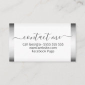 Chocolade Wedding Favor Baby showers Birthdays Visitekaartje (Achterkant)