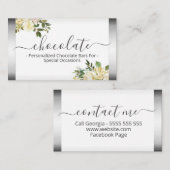 Chocolade Wedding Favor Baby showers Birthdays Visitekaartje (Voorkant / Achterkant)