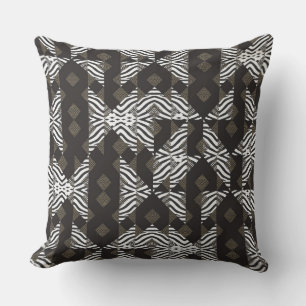 Chocolade White Geometric Design Pillow Kussen