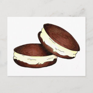 Chocolade Whoopie Pies Pie Maine PA Dutch Foodie Briefkaart