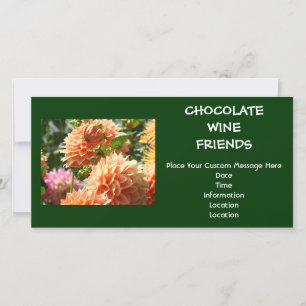 Chocolade Wijn Vrienden Evenement Uitnodigingen aa