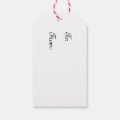 Chocolade & Wijnfles Wijnproeverij Diner Party Cadeaulabel (Achterkant)