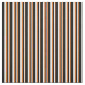 Chocolade, Witte & Zwarte Strepen Patroon Stof (Swatch)