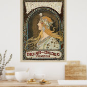 Chocolade Woman Poster (Keuken)
