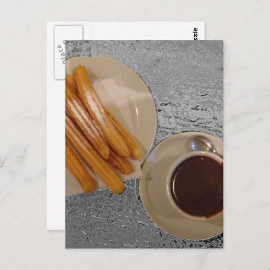 Chocolade y Churros Briefkaart (Voorkant / Achterkant)
