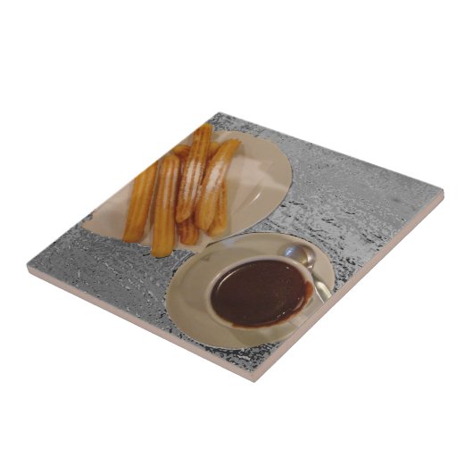 Chocolade y Churros Tegeltje (Zijkant)