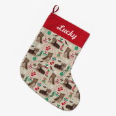 chocolade yorkie kerstmis grote kerstsok (Voorkant (Hangend))