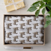 Chocolade Yorkshire Terrier Mooie Hond Patroon Tissuepapier (Geschenk)