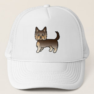 Chocolade Yorkshire Terrier Yorkie Cartoon Hond Trucker Pet