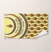 Chocolade Zachte Serve Pickleball Zoet Bruin Geel Handdoek (Handdoek)