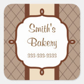 Chocolade Zakelijke Stickers (Voorkant)