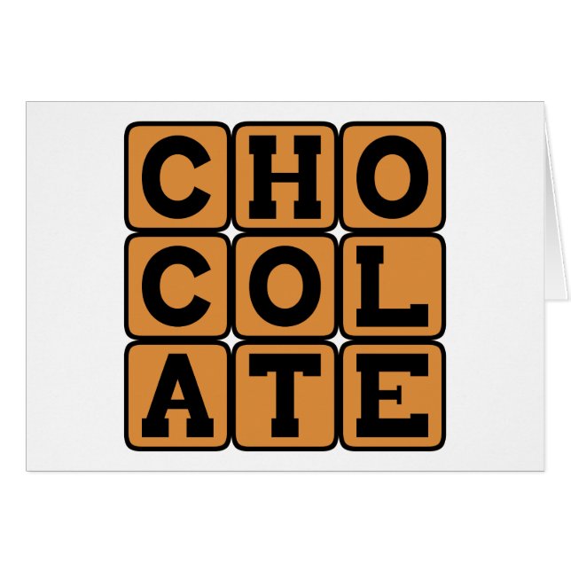 Chocolade, Zoete Dessert (Voorkant Horizontaal)